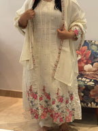 Paneled anarkali suit
