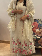 Paneled anarkali suit