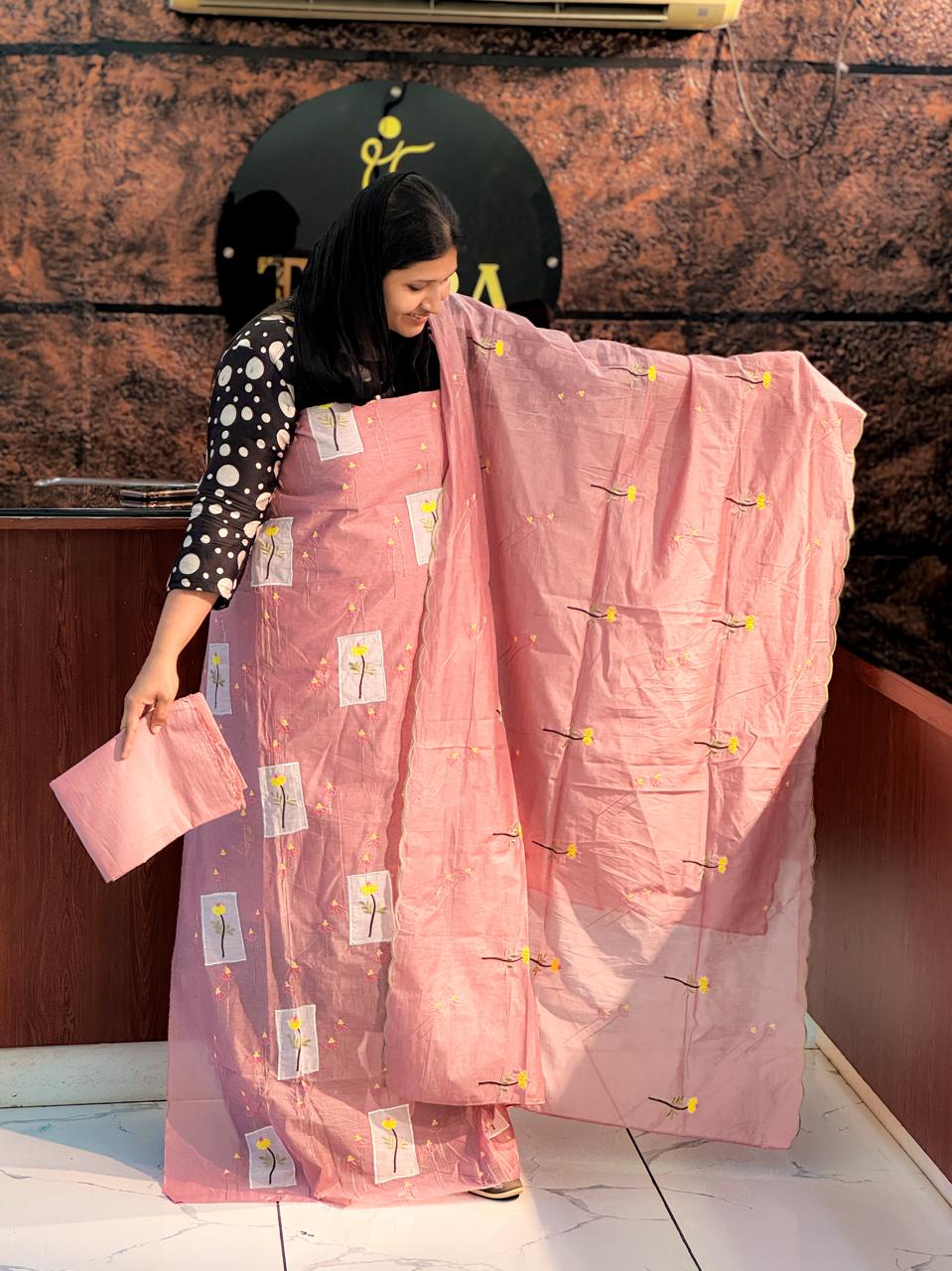 mulchanderi unstiched salwar suits